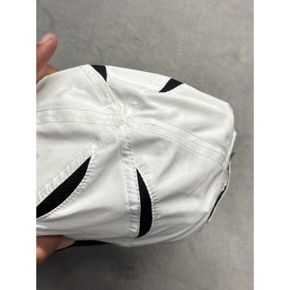 Nike Hat Cap Strap Back White Black Featherlight Dri-FIT Pearl Trim Kids Toddler - Picture 3 of 7